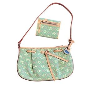 Dooney & Bourke Y2K Vintage Tassel Zip Top Bag & Matching Wallet